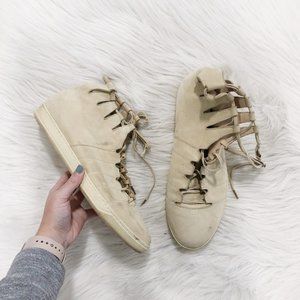 WOOLLIER The Royal Cream Leather Sneaker SZ 43